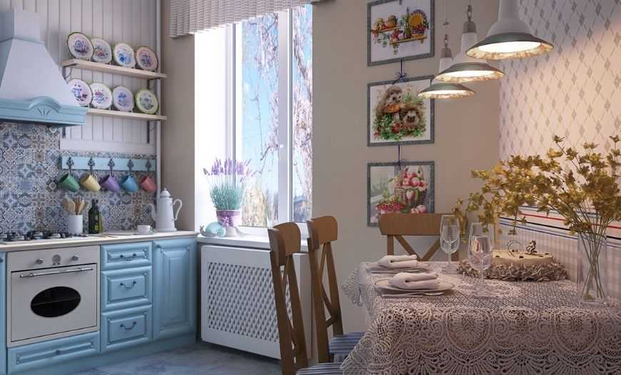 Стиль прованс на кухне: дизайн и цвет стен, кухня-гостиная своими руками, фартук провансаль в интерьере, зеленая и светлая обеденная зона