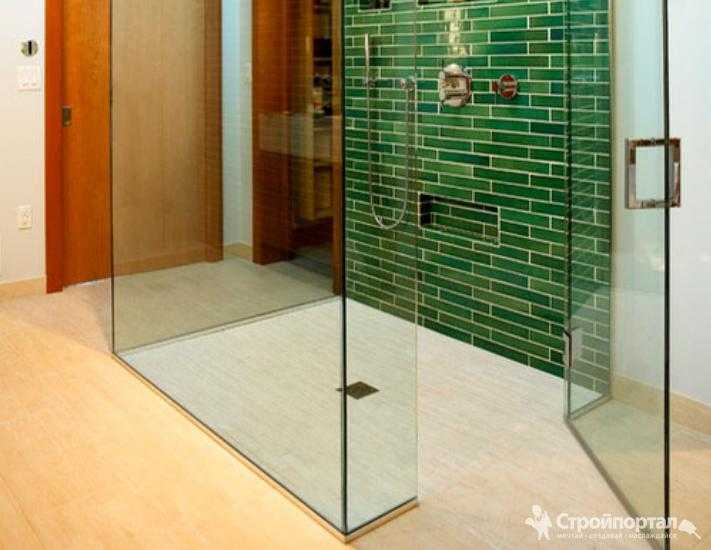 Стеклянные двери и перегородки для ванной и душа разновидности, устройство, комплектующие, особенности монтажа и эксплуатации